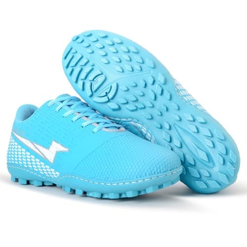 Chuteira Society Cronos Masculino Feminino Futebol Grama Sintética Adulto Solado Costurado (Azul Celeste, BR, Adulto, Numérico, 36)