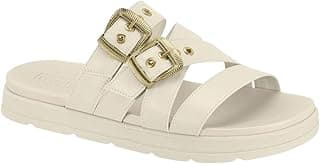VIZZANO Sandália Papete Feminina Moleca - Fivela Ajustável Duplo Conforto