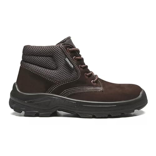 Bota Botina Nobuck Epi Bracol Bae Dubai Cor Preto Bico Pvc (Moderno, MARROM, BR, Adulto, Numérico, 39)