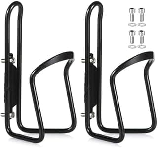 2 Suporte para Garrafa de Água para Bicicleta, Moto MTB e Speed – Liga de Alumínio, Resistente e Durável, Acessório de Ciclismo para Transporte de Bebidas, para Pedaladas e Aventuras ao Ar Livre Bike.