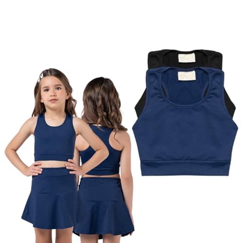 Top Infantil Menina Esportivo Poliamida Conforto (Azul Marinho, 12)