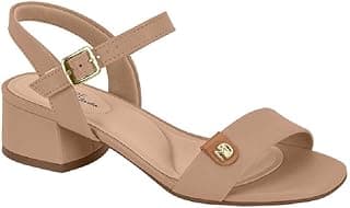 Sandalia Modare Ultraconforto Salto Baixo Ref 7211.101.23649 Nude/camel 34