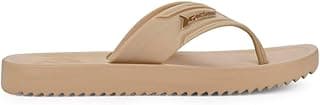 Chinelo de dedo masculino Grendene Rider Trace 12608, leve e confortável, cor bege