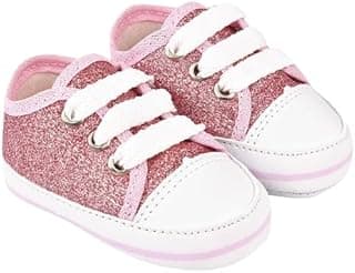 Genérico Tênis Bebê Mania Glitter Rosa Menina: Conforto, Estilo e Brilho para os Primeiros Passos, Design Encantador com Detalhes em Glitter, Garantindo Segurança, Flexibilidade e Alegria no Dia a Dia