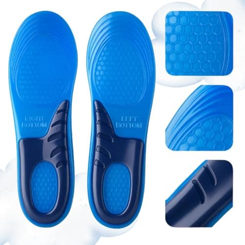 Palmilha Ortopédica de Silicone Gel – Conforto Extremo, Absorção de Impacto e Ajuste Anatômico (36 a 41) – Suporte para Pés Cansados no Dia a Dia, Trabalho e Esportes