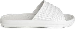 Chinelo de slide branco ventilado Yvate, confortável e leve