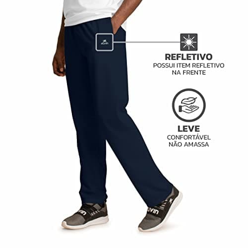 Calça Esportiva de Tactel CT-100 - Masculino - CBL-15100 (Azul Marinho, M)