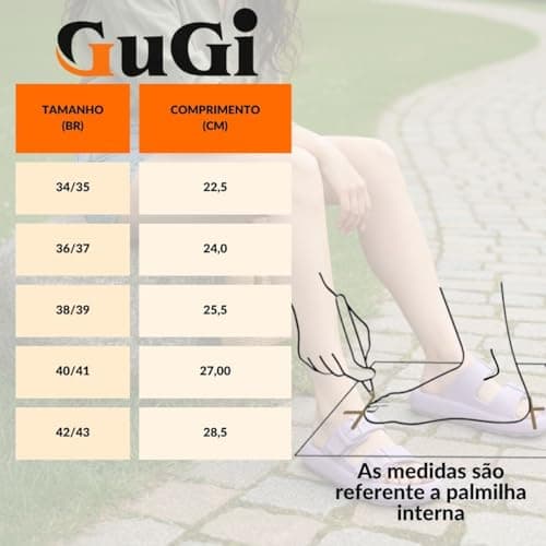 Sandália Unissex Nuvem GuGi Com Fivelas Ajustáveis 5900-GG (Preto, 42-43)