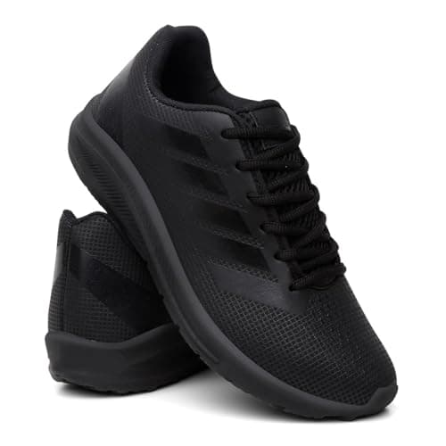 Tênis Masculino Academia Corrida e Caminhada Leve e Confortável - Preto/43