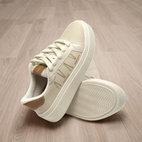 Tenis Casual Vizzano 1339332 bege com sola branca