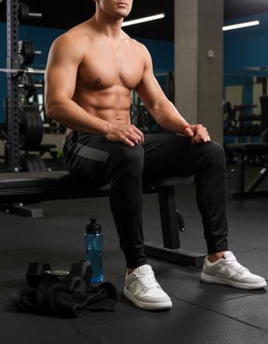 Calça Esportiva DryFit Masculina Comprimento Longo Preto/Chumbo Tamanho GG com Ajuste por Cordão