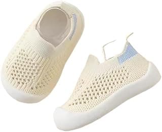 Generic Tênis de corrida infantil de malha, sola macia, respirável, bebê/bebê, meninas/meninos, leve, interno/externo, rosa