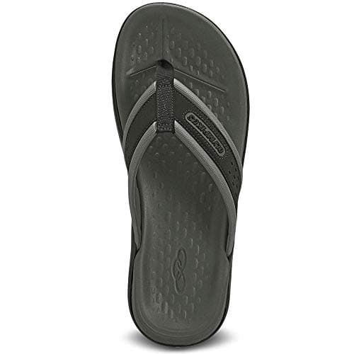 Chinelo Olympikus 921 preto e cinza, adulto unissex, posição frontal, fundo branco.
