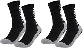 Genérico Conjunto 2 Pares de Meia Esportiva Cano Longo Unissex Antiderrapante Tamanho Ajustável PREMIUM DUPIN (40 ao 46,Preto)
