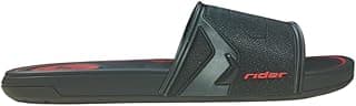 Chinelo masculino Rider preto com design esportivo