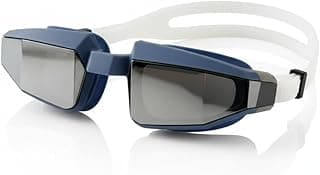 Óculos de Natação Adulto, Antiembaçante, Proteção UV, Masculino e Feminino, Bordas em Silicone, Design Confortável, Tira Ajustável, Esportivo, Pro-Swim