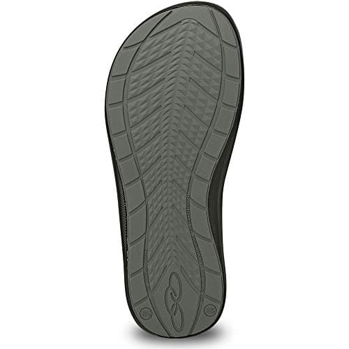 Sola do chinelo Olympikus 921 Flip Flop unissex preto cinza