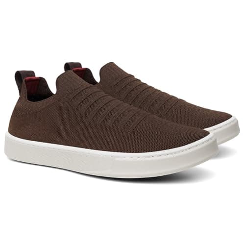 Tênis Masculino Casual Sapatênis Urbano Slip On Iate - Marrom/41