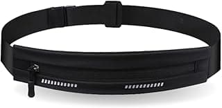Pochete Slim Esportiva Impermeável, Bolso para Celular, Corrida e Academia, Disponível em Preto, Rosa e Laranja (Preto)