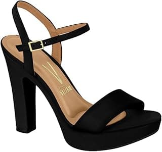 VIZZANO Sandália Feminina Clássica Meia Pata 6292.200 - Ouro Rosado, Tamanho 33