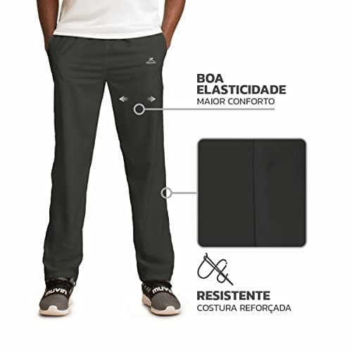 Calça Esportiva de Tactel CT-100 - Masculino - CBL-15100 (Cinza, G)