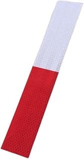 Faixa Refletiva Parachoque Branco e Vermelho Para Caminhão(50un)