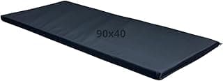 Colchonete de Academia Preto 90 x 40 x 3 cm Impermeável Ginastica Yoga Fit Multi Funcional Fitness Treino Espuma D23 Costura Reforçada