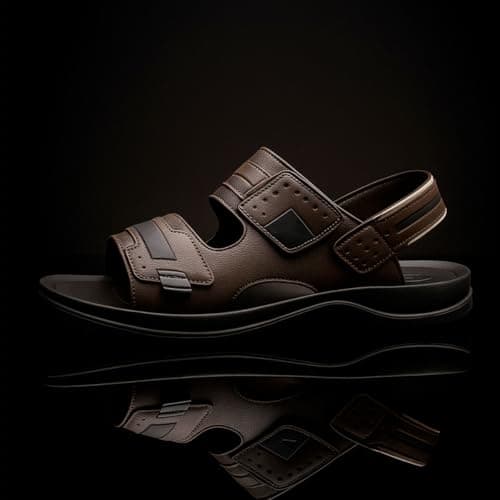 Sandália Sandrini Neoslide Masculina Casual Confortável Leve (Café, BR, Adulto, Numérico, 41)