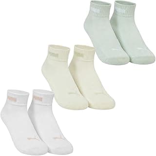 PUMA Kit 3X Pares Meias Cano Curto Sola Atoalhada Grossa Feminina Ref 4885