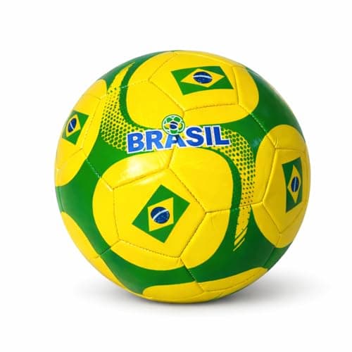 Bola de Futebol Brasil Tamanho 5 Copa 2026 Verde Amarela Limitada