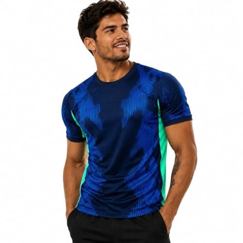Camisa Do Brasil Masculina Copa 2026 Azul, Camiseta Esportiva (BR, Alfa, M, Regular)