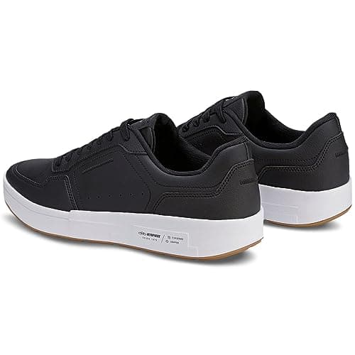 Tênis Olympikus Versa Masculino Casual Preto com Detalhes em Branco e Marrom.