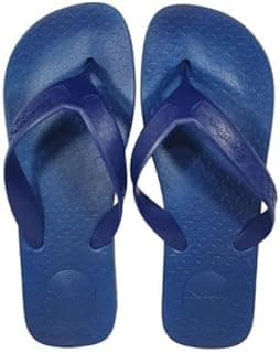 Chinelo anatômico masculino estilo surf azul escuro antiderrapante