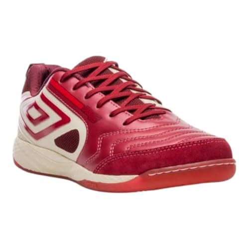Chuteira Futsal Profissional Umbro Pro 5 Bump Vermelho e Branco