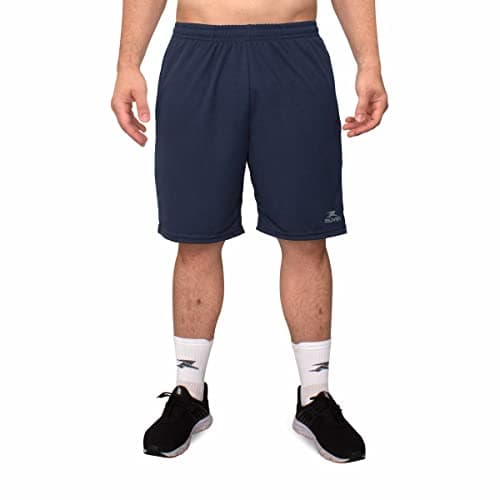 Bermuda Esportiva Basic Muvin – Masculino – Calção Esportivo – Com Bolso - Bermuda Futebol - Tecnologia Dry – Voleibol – Handebol – Futevôlei – Beach Tennis – Leve – Treino (GG, Azul Marinho)