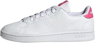 Tênis Adidas Feminino Casual Advantage Branco Rosa