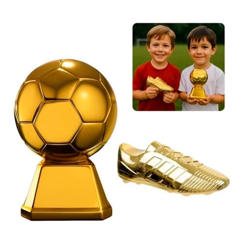 Kit Troféu 1 Chuteira + 1 Bola Copa Premiação Festa Decoração Futebol