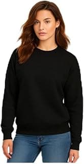 Genérico Casaco Moletom Gola Redonda Feminino Careca Blusa De Frio