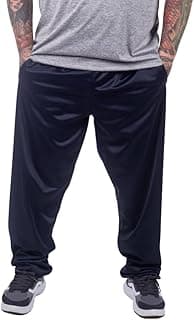 Genérico Calça Masculina Plus Size Chimpa Poliéster Esportiva Jogger Bolsos Laterais G1 G2 G3 G4
