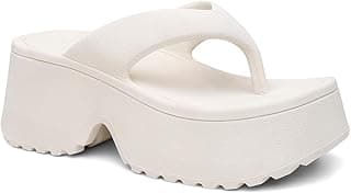 Genérico Sandália Plataforma Feminina Estilo Chunky Salto Alto Confortável Solado Tratorado Tendência Fashion
