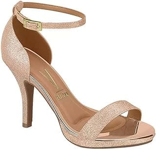 Sandália Feminina Tela Shine Ouro Rosado Vizzano 6210.655