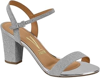 Sandália Feminina Tela Shine Prata Vizzano 6262.474