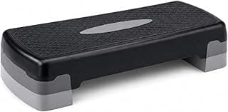 Step De Treino Premium com 2 Andares Ajustável Plataforma Antiderrapante Resistente Versátil Durável Ideal Para Treino Funcional Aeróbica Fitness Cardio Casa Academia