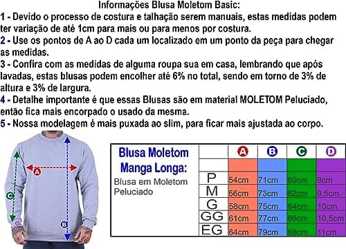 Blusa Moletom Basic MXD Conceito Sem Touca Academia Fitness Casual Lisa Sem Estampa (GG, Grafite)