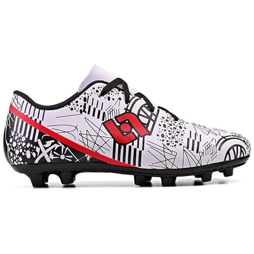 Chuteira de Futebol Campo Natural Adulto Infantil Costurada, Branco, 41