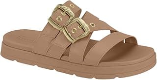 VIZZANO Sandália Papete Feminina Moleca - Fivela Ajustável Duplo Conforto