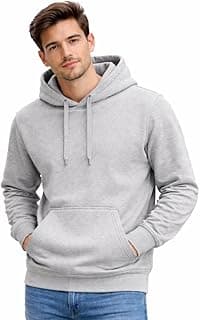 GOOD LOOK SPORTS Blusa Moletom Canguru com Capuz Liso Adulto Masculino