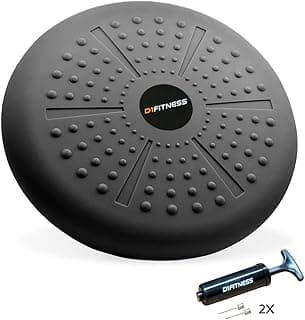 Disco De Equilíbrio Inflável 34cm, Balance Cushion C/Bomba, D1Fitness - Exercício de Estabilidade, Propriocepção, Cinestesia