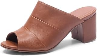 Generic Sandália Feminina Tamanco Colors Salto 6cm Grosso