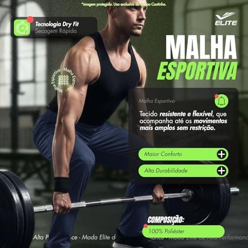 ELITE Calça Esportiva Microfibra Peletizada Multisport Masculina Adulto, Marinho, EG5